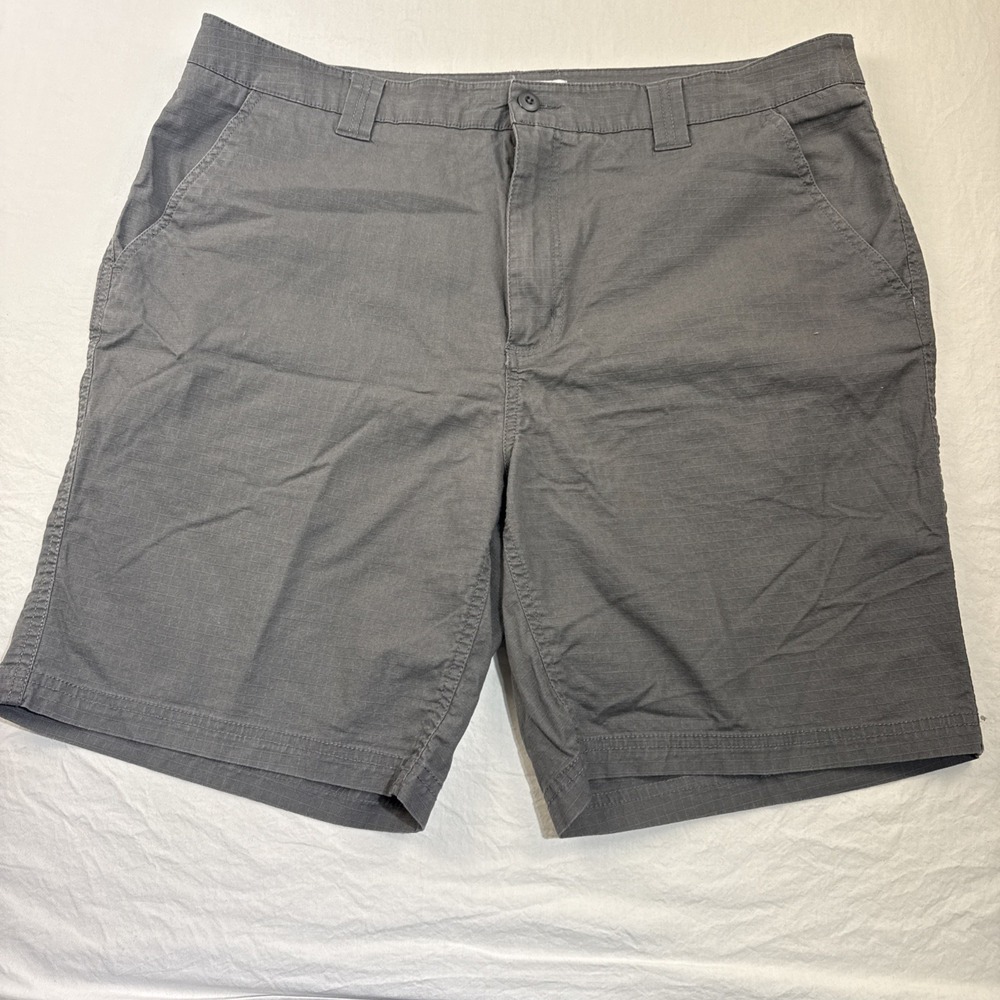 Ocean Coast  Shorts Mens40 RipStop Flex GRAY Blue 9" Inseam